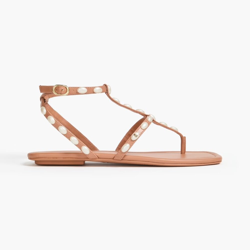 PEARLITA FLAT SANDAL - Beige
